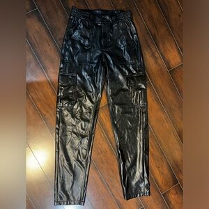 American Eagle Leather Cargo Pants